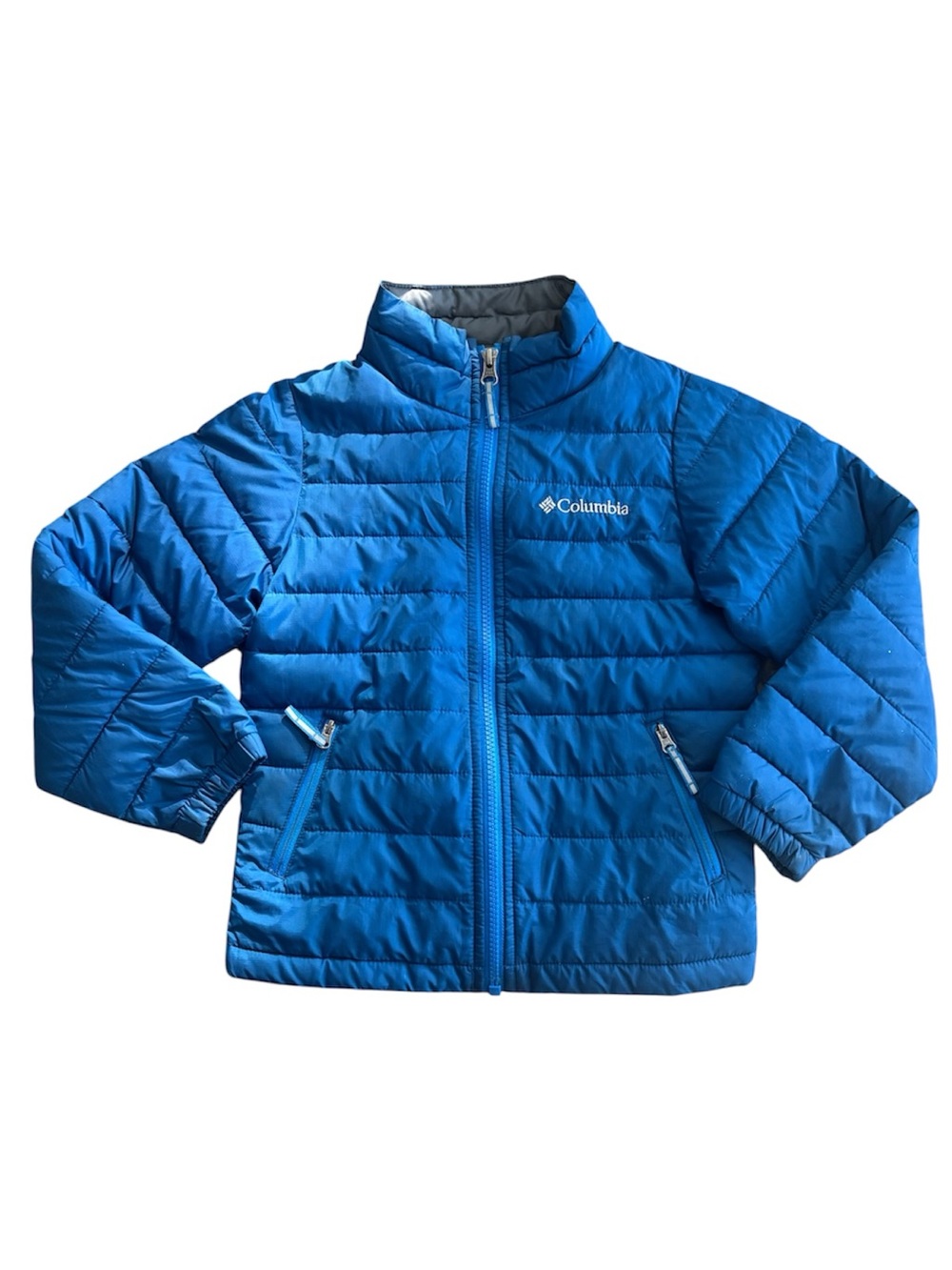 Columbia Kids Blue Quilted Puffer Jacket - Zip Front